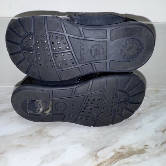 Geox Kaytan Navy Blue Suede First Steps Baby Shoes Rhinestones - Picture 5 of 5